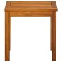 Tumbona con mesita de madera maciza de acacia y textilene de vidaXL, Tumbonas - Ref: Foro24-41746, Precio: 168,99 €, Descuent...