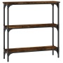 Mesa consola madera de ingeniería roble ahumado 75x22,5x75 cm de , Mesas auxiliares - Ref: Foro24-834032, Precio: 43,03 €, De...