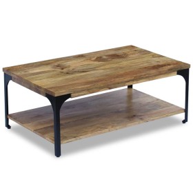 Mesa de centro madera de mango 100x60x38 cm de vidaXL, Mesas de centro - Ref: Foro24-243341, Precio: 151,29 €, Descuento: %