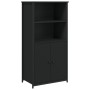 Tall black engineered wood sideboard 62x36x121.5 cm by , Sideboards - Ref: Foro24-834210, Price: 94,23 €, Discount: %