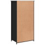 Tall black engineered wood sideboard 62x36x121.5 cm by , Sideboards - Ref: Foro24-834210, Price: 94,23 €, Discount: %