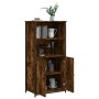 Aparador alto madera contrachapada roble ahumado 62x36x121,5 cm de , Aparadores - Ref: Foro24-834212, Precio: 91,99 €, Descue...