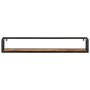 Wall shelves 2 pcs solid wood mango iron 110x17x17 cm by , Shelves and shelves - Ref: Foro24-353794, Price: 110,99 €, Discoun...