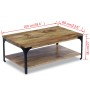 Mango wood coffee table 100x60x38 cm by vidaXL, Coffee table - Ref: Foro24-243341, Price: 152,99 €, Discount: %