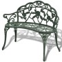 Green cast aluminum garden bench 100 cm by vidaXL, garden benches - Ref: Foro24-42166, Price: 153,46 €, Discount: %