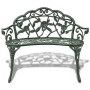 Green cast aluminum garden bench 100 cm by vidaXL, garden benches - Ref: Foro24-42166, Price: 153,46 €, Discount: %