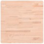 Square solid beech wood table top 60x60x4 cm by , Table tops - Ref: Foro24-355962, Price: 70,28 €, Discount: %