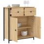 Aparador de madera de ingeniería roble Sonoma 70x30x80 cm de , Aparadores - Ref: Foro24-835525, Precio: 81,08 €, Descuento: %