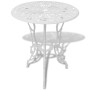 Garden bistro table and chairs 3 pieces white cast aluminum by vidaXL, Garden sets - Ref: Foro24-42165, Price: 211,63 €, Disc...