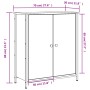 Aparador de madera de ingeniería marrón roble 70x30x80 cm de , Aparadores - Ref: Foro24-835538, Precio: 68,67 €, Descuento: %