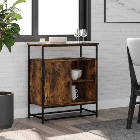 Smoked oak engineered wood sideboard 69x35x80 cm by , Sideboards - Ref: Foro24-835546, Price: 67,06 €, Discount: %