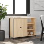 Sonoma Oak Engineered Wood Sideboard 100x33x75 cm by , Sideboards - Ref: Foro24-835550, Price: 84,31 €, Discount: %