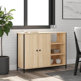 Sonoma Oak Engineered Wood Sideboard 100x33x75 cm by , Sideboards - Ref: Foro24-835550, Price: 83,99 €, Discount: %