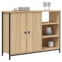 Aparador de madera de ingeniería roble Sonoma 100x33x75 cm de , Aparadores - Ref: Foro24-835550, Precio: 84,31 €, Descuento: %