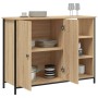 Sideboard aus Sonoma-Eichenholzwerkstoff, 100 x 33 x 75 cm von , Sideboards - Ref: Foro24-835550, Preis: 84,14 €, Rabatt: %