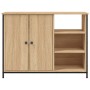 Aparador de madera de ingeniería roble Sonoma 100x33x75 cm de , Aparadores - Ref: Foro24-835550, Precio: 84,31 €, Descuento: %