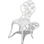 Garden bistro table and chairs 3 pieces white cast aluminum by vidaXL, Garden sets - Ref: Foro24-42165, Price: 211,63 €, Disc...