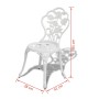 Garden bistro table and chairs 3 pieces white cast aluminum by vidaXL, Garden sets - Ref: Foro24-42165, Price: 211,63 €, Disc...