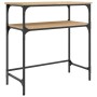 Mesa consola madera de ingeniería roble Sonoma 75x35,5x75 cm de , Mesas auxiliares - Ref: Foro24-834051, Precio: 45,38 €, Des...