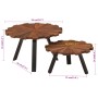 Couchtische 2 Einheiten recyceltes Massivholz und Eisen von , Couchtisch - Ref: Foro24-356250, Preis: 151,47 €, Rabatt: %