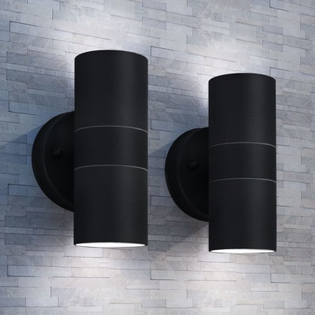 Outdoor wall lamp 2 pcs ascending/descending steel by vidaXL, Outdoor lighting - Ref: Foro24-42421, Price: 33,99 €, Discount: %