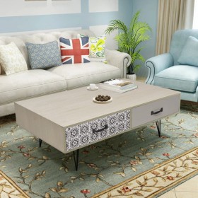 Coffee table 100x60x35 cm beige by vidaXL, Coffee table - Ref: Foro24-243397, Price: 112,99 €, Discount: %