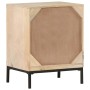 Solid mango wood and natural cane bedside table 40x30x50 cm by vidaXL, Nightstands - Ref: Foro24-323509, Price: 90,39 €, Disc...