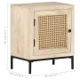 Solid mango wood and natural cane bedside table 40x30x50 cm by vidaXL, Nightstands - Ref: Foro24-323509, Price: 90,39 €, Disc...