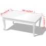 Couchtisch 100 x 60 x 42 glänzend weiß von vidaXL, Couchtisch - Ref: Foro24-243380, Preis: 117,15 €, Rabatt: %