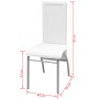 Dining chairs 2 units white synthetic leather by vidaXL, dining chairs - Ref: Foro24-242920, Price: 96,62 €, Discount: %