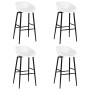 High table and bar stools 5 pieces white by , Furniture sets for kitchens and dining rooms - Ref: Foro24-3057404, Price: 376,...