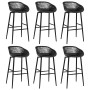 High table and bar stools 7 pieces black by , Furniture sets for kitchens and dining rooms - Ref: Foro24-3057389, Price: 569,...