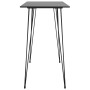 High table and bar stools 7 pieces black and white by , Furniture sets for kitchens and dining rooms - Ref: Foro24-3057396, P...