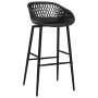 High table and bar stools 7 pieces black by , Furniture sets for kitchens and dining rooms - Ref: Foro24-3057389, Price: 569,...