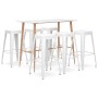 Set de muebles de bar de 7 piezas blanco de , muebles para cocinas y comedores - Ref: Foro24-3057444, Precio: 646,99 €, Descu...