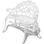 White cast aluminum garden bench 100 cm by vidaXL, garden benches - Ref: Foro24-42167, Price: 133,71 €, Discount: %