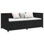 Sofá cama de madera maciza de pino negro 100x200 cm de , Camas y somieres - Ref: Foro24-820900, Precio: 266,73 €, Descuento: %