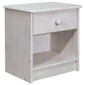 Mesita de noche de madera maciza de pino 41x30x42 cm de vidaXL, Mesitas de noche - Ref: Foro24-325533, Precio: 35,04 €, Descu...