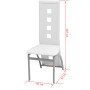 Fünfteiliges weißes Esszimmerset von vidaXL, Möbelsets für Küchen und Esszimmer - Ref: Foro24-242909, Preis: 281,33 €, Rabatt: %