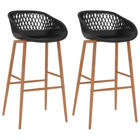 Kitchen stools 2 units black by , Kitchen stools - Ref: Foro24-248152, Price: 126,75 €, Discount: %