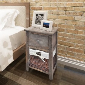 Nightstands 2 units brown wood by , Nightstands - Ref: Foro24-242869, Price: 107,63 €, Discount: %