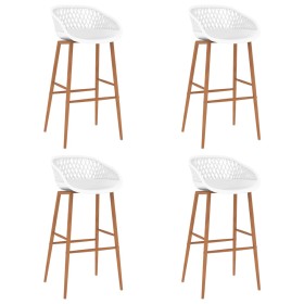 Bar stools 4 units white by , Kitchen stools - Ref: Foro24-248165, Price: 246,34 €, Discount: %