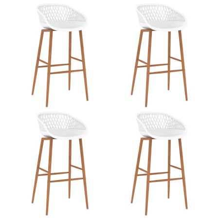 Bar stools 4 units white by , Kitchen stools - Ref: Foro24-248165, Price: 235,32 €, Discount: %