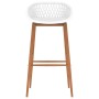 Bar stools 4 units white by , Kitchen stools - Ref: Foro24-248165, Price: 235,32 €, Discount: %