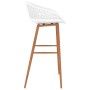 Bar stools 4 units white by , Kitchen stools - Ref: Foro24-248165, Price: 235,32 €, Discount: %