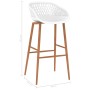 Bar stools 4 units white by , Kitchen stools - Ref: Foro24-248165, Price: 235,32 €, Discount: %