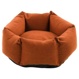 FLAMINGO Dog bed with zipper Ziva hexagonal terracotta 50x18 cm by , Beds for dogs - Ref: Foro24-444299, Price: 67,14 €, Disc...