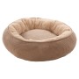 FLAMINGO Dog bed with zip Colette round gray taupe 46 cm by , Beds for dogs - Ref: Foro24-444301, Price: 47,31 €, Discount: %