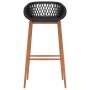 High table and 7-piece black bar stools by , Furniture sets for kitchens and dining rooms - Ref: Foro24-3057392, Price: 535,1...