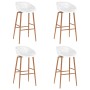 High table and 5-piece white bar stools by , Furniture sets for kitchens and dining rooms - Ref: Foro24-3057435, Price: 384,4...